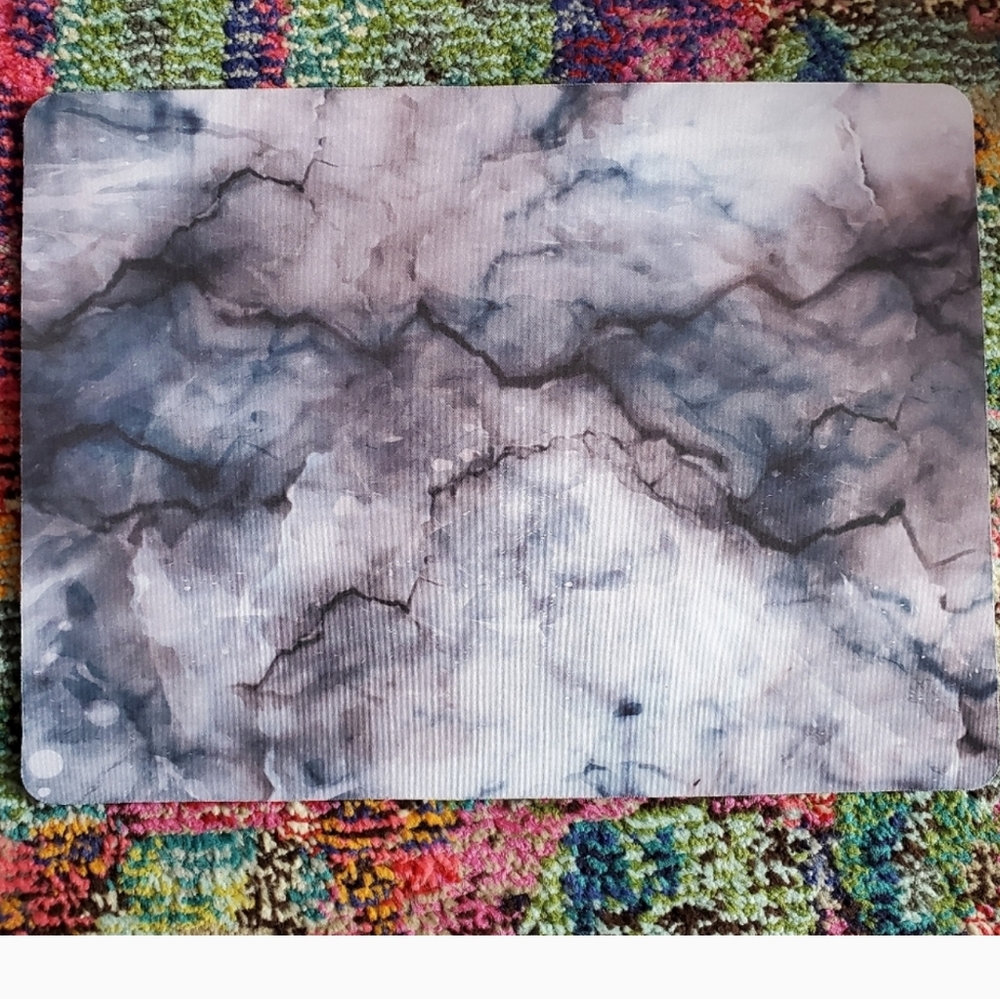 Purple Marble Mouse Pad